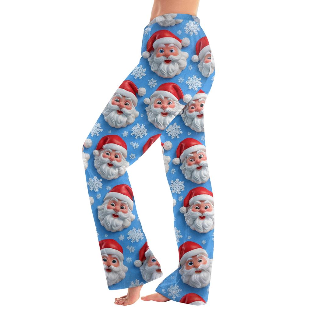 Women's Casual Fashion Women's Sports Home Christmas Pajama Pants Long Pants
