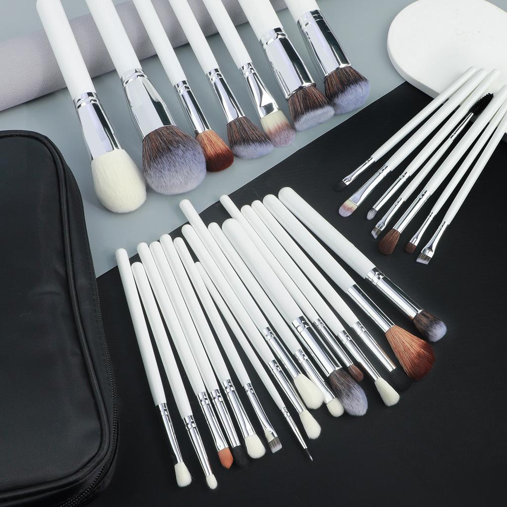 30er Make-up-Pinsel-Set mit Tasche, weiche Haare Lidschatten Puder Pinsel Studio Komplettset, Make-up-Künstler-Zulassung