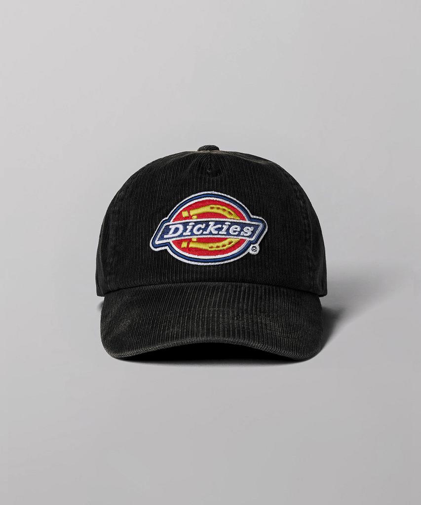 DICKIES Tree Logo Corduroy Trucker Cap Washed Black
