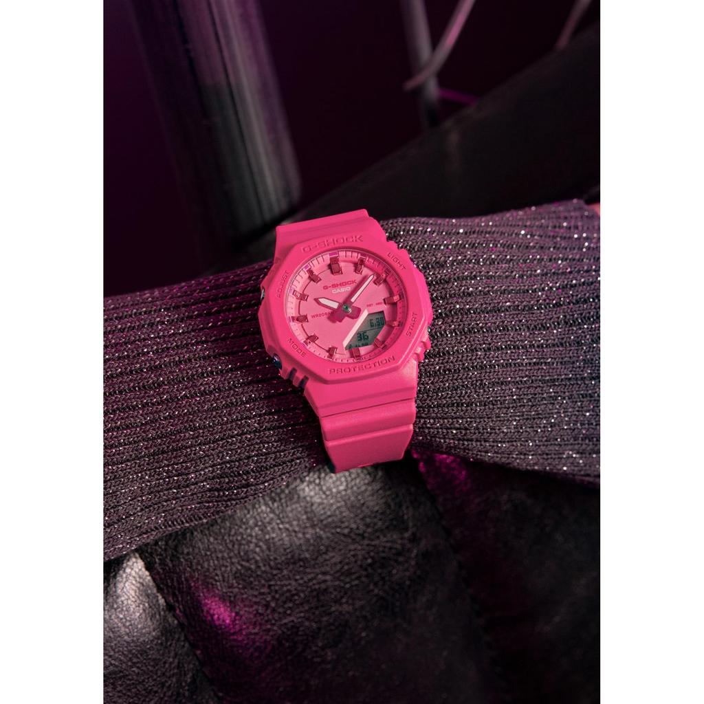 Casio Dámské hodinky G-Shock POWER PINK, Ekologické, Oficiální model z Japonska GMA-P2100PP-4AJF, Růžové