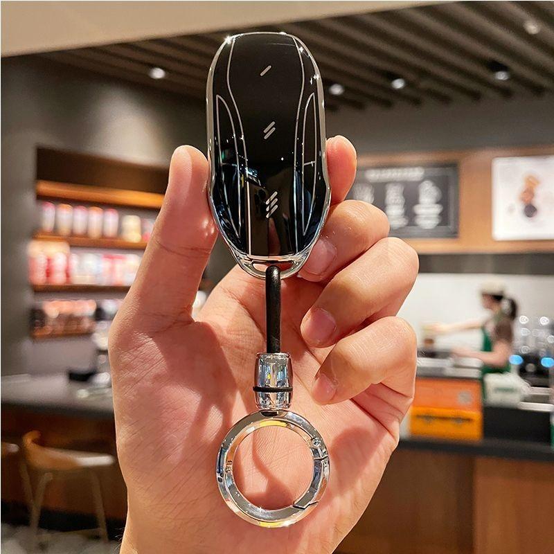 Tpu Car Key Case For Saic Im Zhiji Ls7 L7 Pro Ls6 L6 Ls9 Max Accessories Keychain Remote Cover Shell Ring Holder Fob Housing