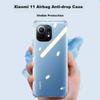 ESCASE Xiaomi 11 Phone Case Protective Cover, TPU Full Coverage Airbag Shockproof Case (With Lanyard Hole), ES-Ip9 Series Upgraded Transparent White