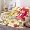 1pc Princess Strawberry13 Blanket, Gift, for Men and Women, Soft Blanket, Good for Sofa Bed Couch Travel, Lightweight Flannel Blanket