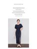 Aura Casual Round Neck Midi Dress – Women's Summer Style