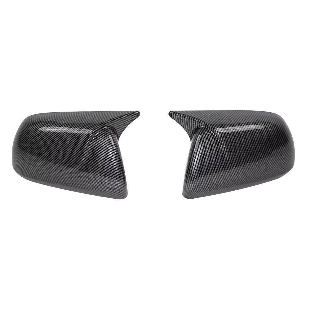 For Toyota Highlander 2008 2009-2013 ABS Car Rearview Side Mirror Cover Wing Cap Exterior Door Housing Trim Adhesive Sticker