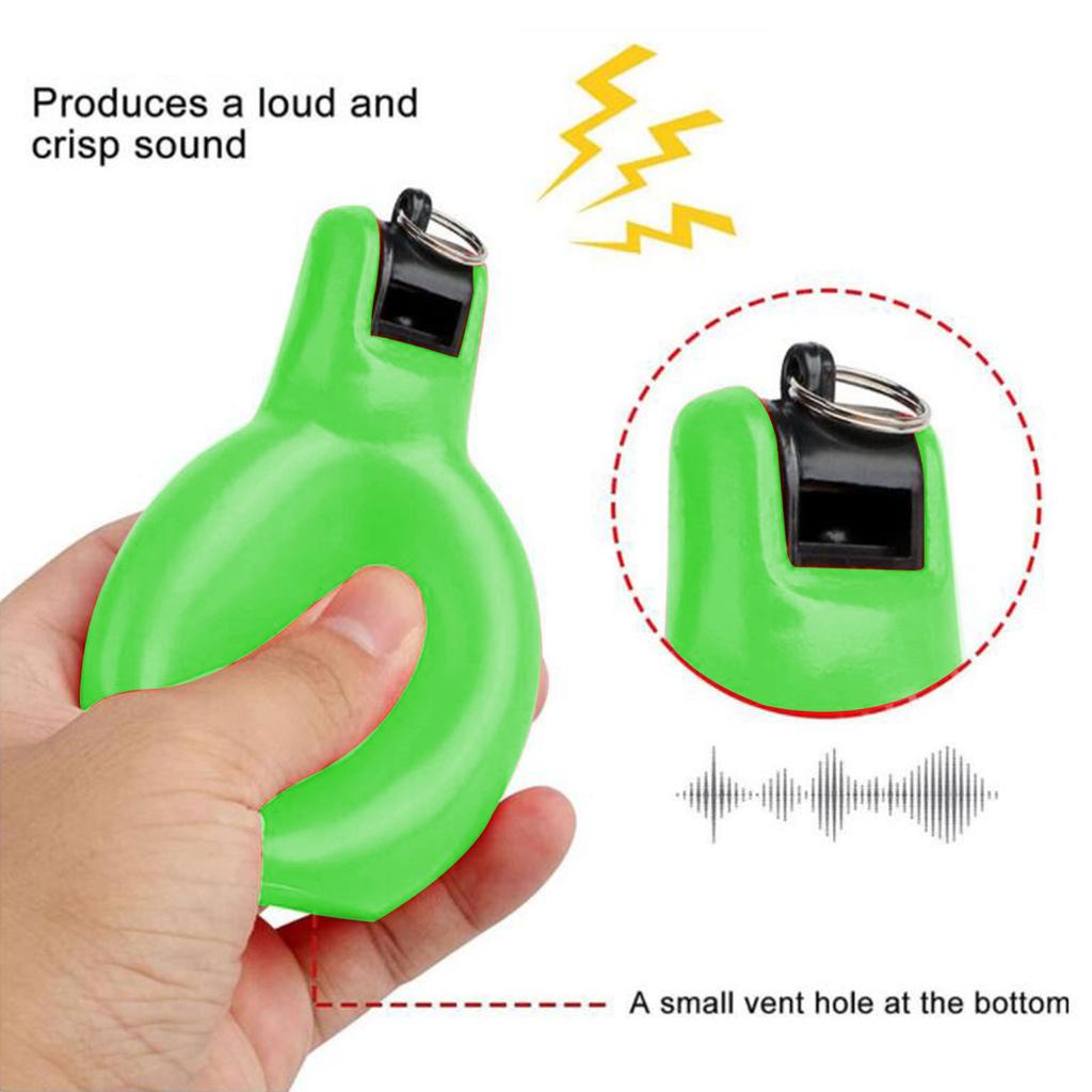 2 PCS Loud Hand Squeeze Whistle Ultra-Portable Coach Whistle for Sports Training Activities High-Pitched Emergency Whistle