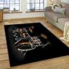 Drum Kit Music Instruments Drum Set Carpet Rug for Home Living Room Bedroom Sofa Doormat Decor,kids Area Rug Non-slip Floor Mat