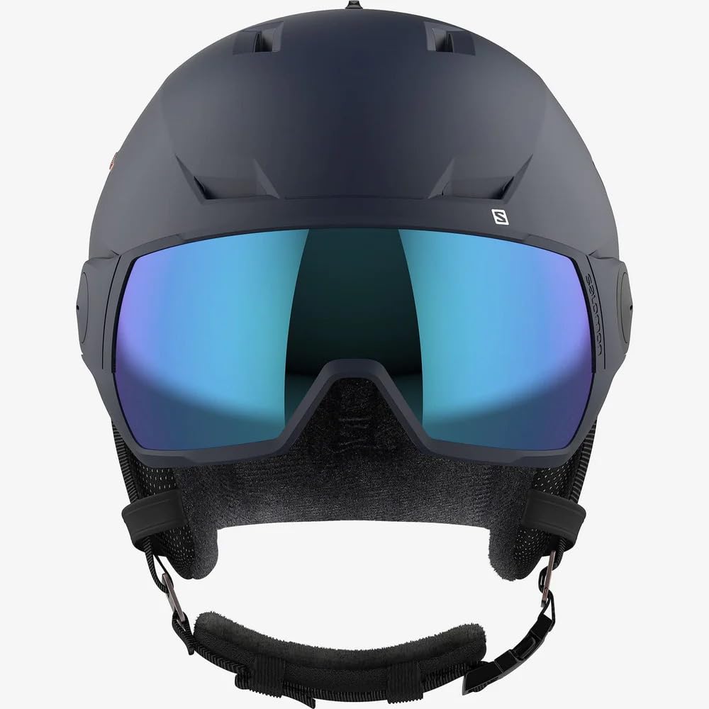 SALOMON ICON LT VISOR Wisteria Size M Women's Ski/Snowboard Helmet, Navy, (5659, L41199800)