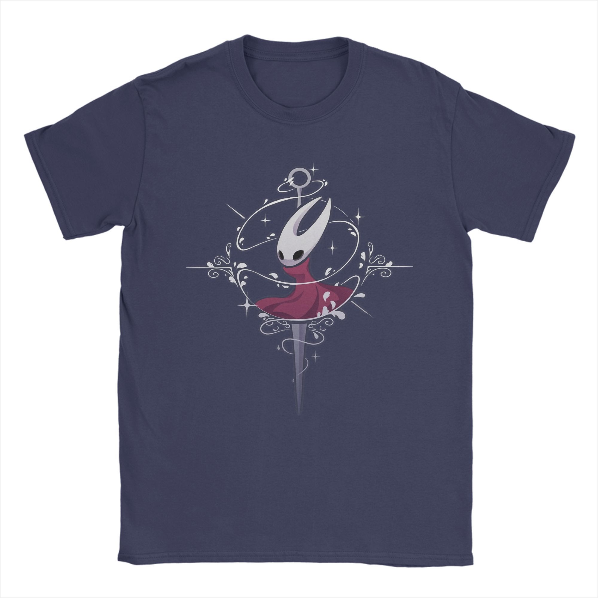

Hollow Knight Silksong Men T Shirt Casual Tee Shirt Short Sleeve Crew Neck T-Shirt Cotton Adult Tops XL
