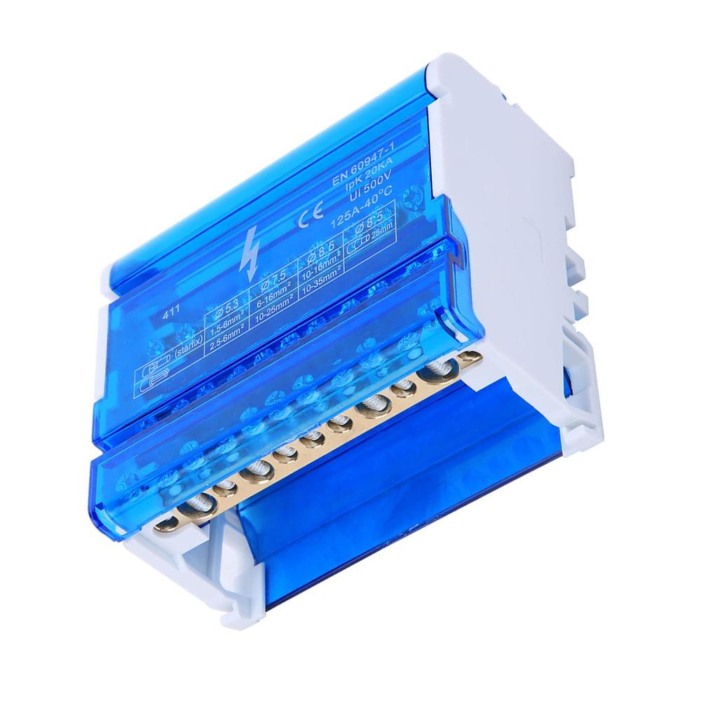 4-Level Din Rail Terminal Block Distribution Box Din Rail Distribution Box  Power Distribution
