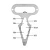 Stainless Steel Multi-purpose Wrench with Keychain Wear-resistant Repair Wrench Small Durable Bottle Opener Outdoor Gadgets