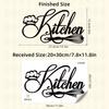 European Simple INS Style English Phrase Wall Stickers Self-Adhesive Decals for Kitchen Dining Room Home Decor