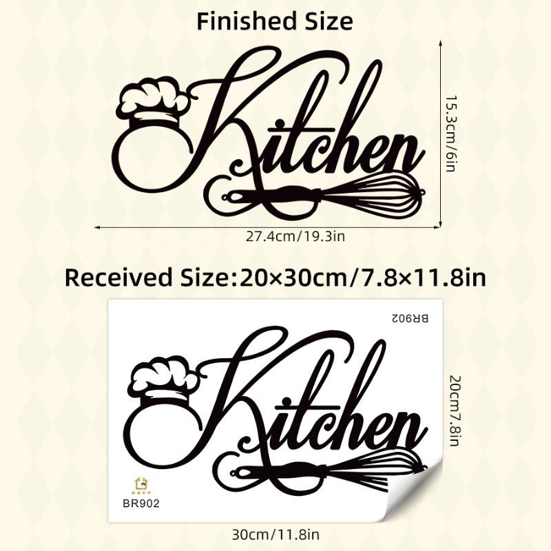 European Simple INS Style English Phrase Wall Stickers Self-Adhesive Decals for Kitchen Dining Room Home Decor