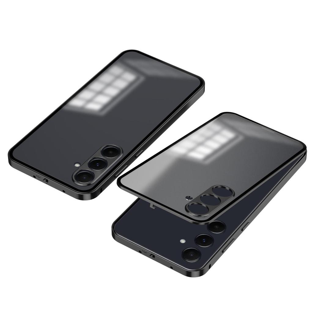 Samsung A55 Metal Frame Snap-On A15 Phone Case, Single-Sided Frosted for Samsung A35, S24FE Compatible.
