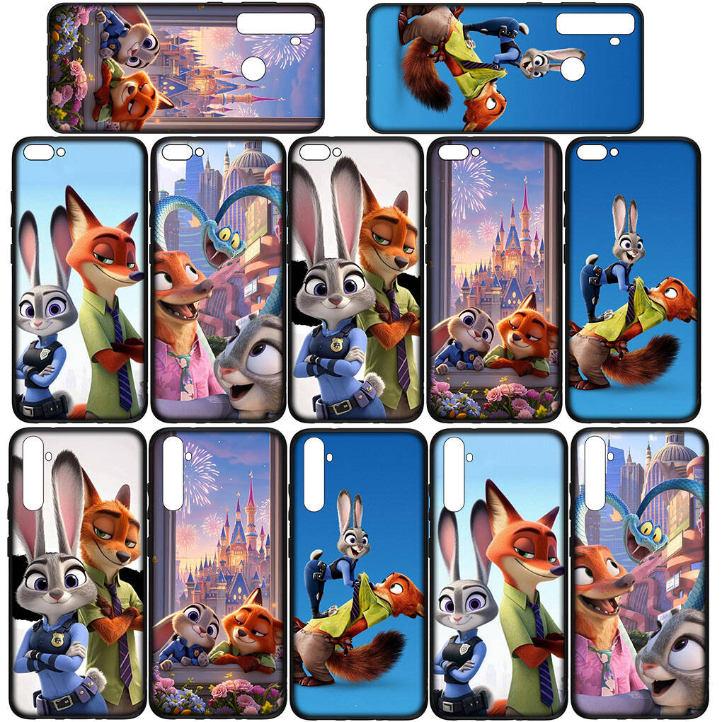 for Samsung Galaxy S25 S24 S23 iPhone 17 16 15 Xiaomi Redmi Note 14 13 12 Plus Pro Max A37 Phone Case Comics Nick Zootopias Garys 2 Judy OPPO Huawei