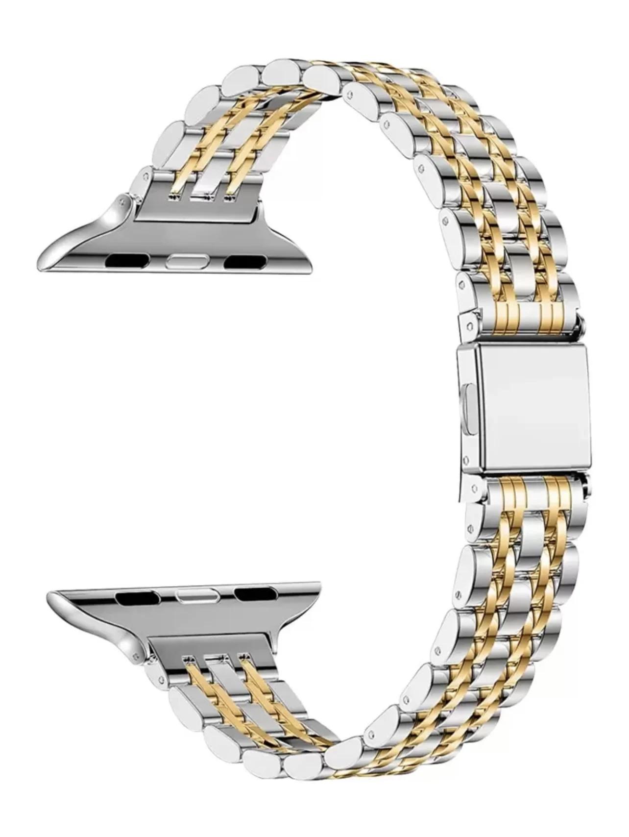 

Новый браслет-петля из нержавеющей стали Для ремешка Apple Watch Серия 11/8/7/6/10/9 40мм 41мм 38мм 42мм 44мм 45мм 46мм Ремешок 42mm44mm45mm49mm