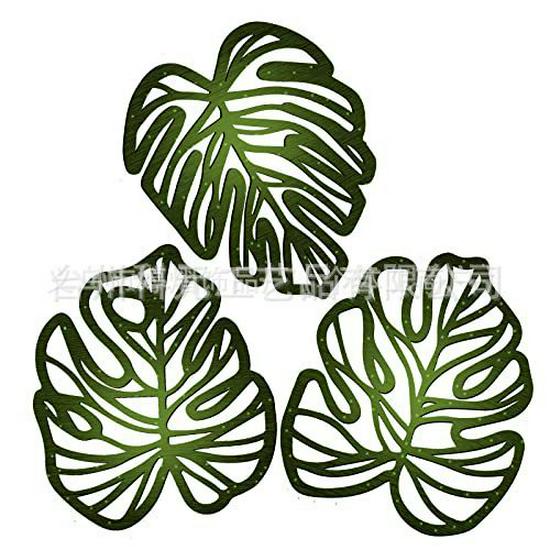 Vintage Holz-Palmenblatt Hängeplakette für tropikalische Wanddekoration im Badezimmer oder Wohnzimmer