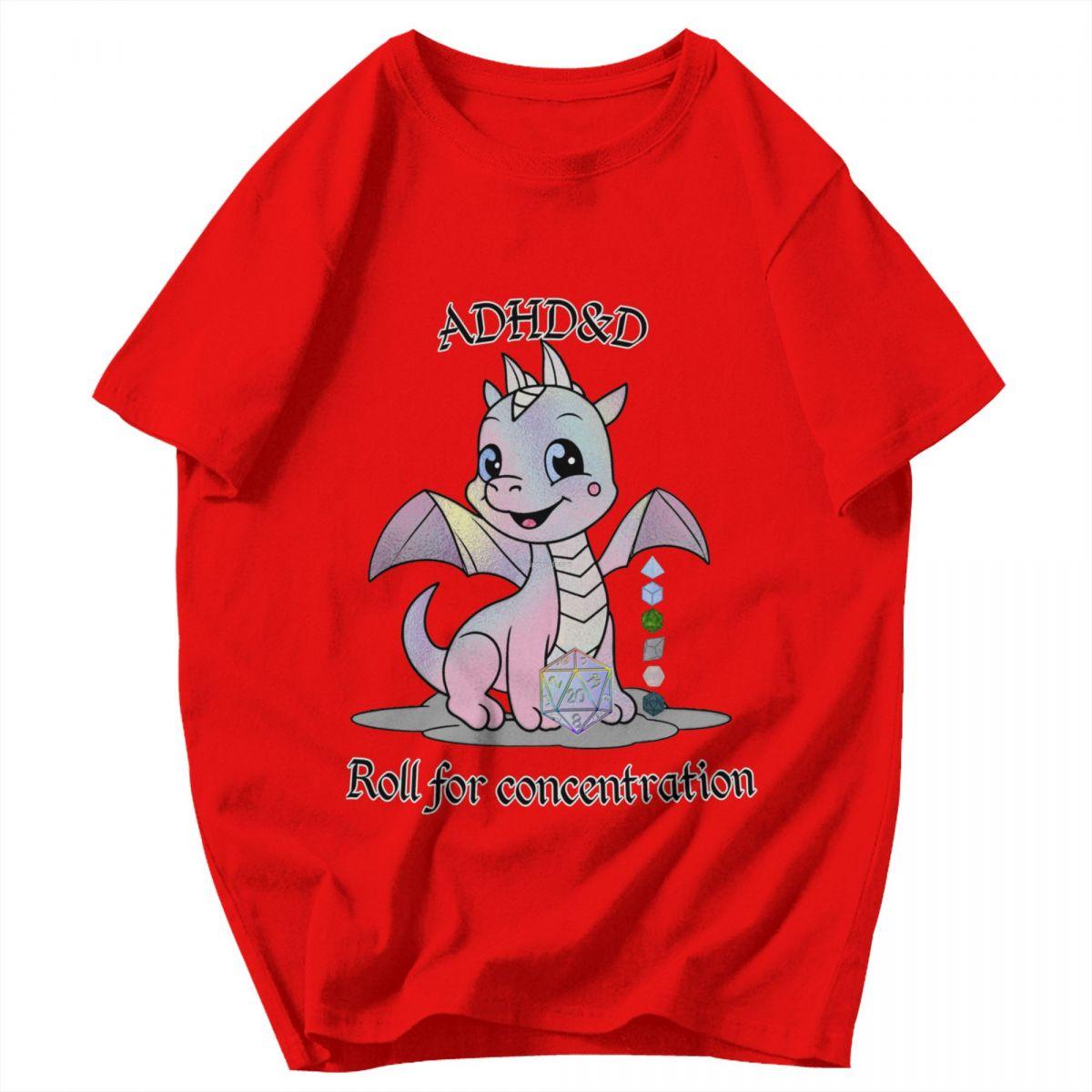 Men T Shirt ADHDD Roll For Concentration Gifts Unique Y2K Graphic Quality Unisex Tops T Shirts S