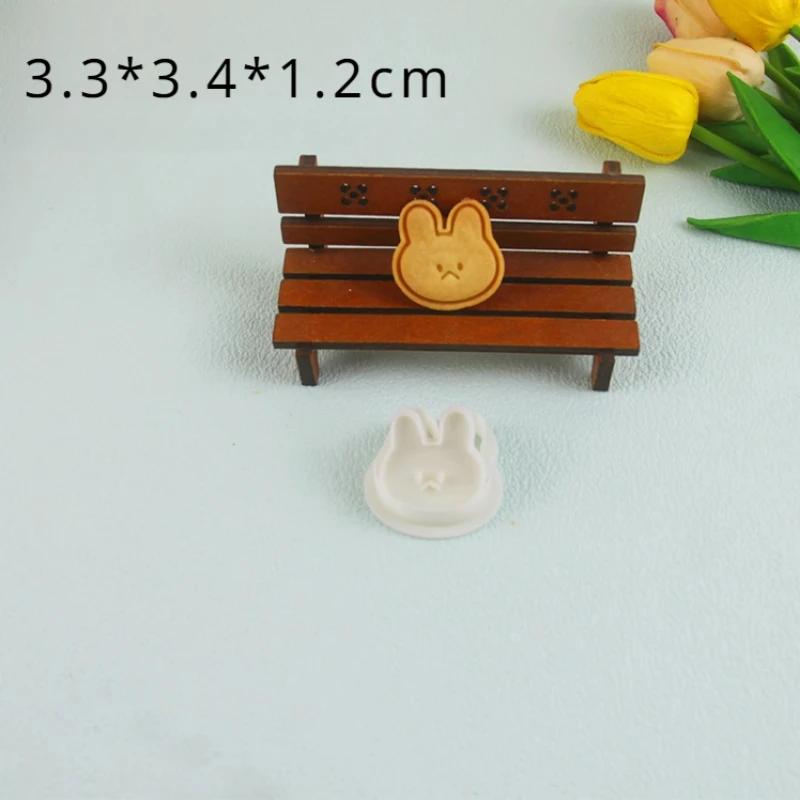 Easter Mini Bunny Cookie Cutter Mold Fondant Cartoon Animal Shape Stamp Cookie Cutting Mould Cake Decoration Kitchen Accessories