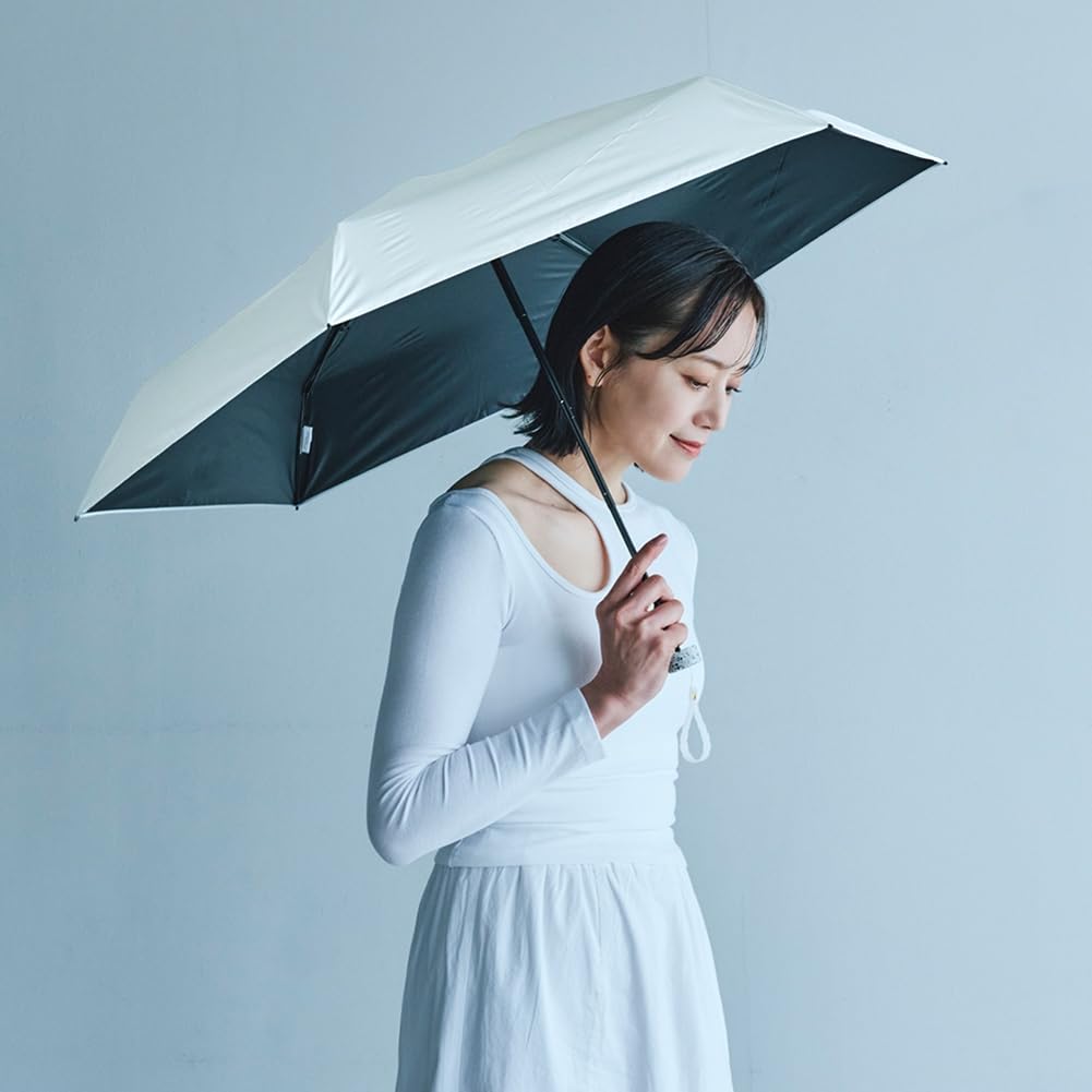 Ogawa Folding Parasol and Rain Lightweight and UV Protection Light Manual 5 Gift Item Women's (Sun Umbrella), Compact, 100% & Blocking,