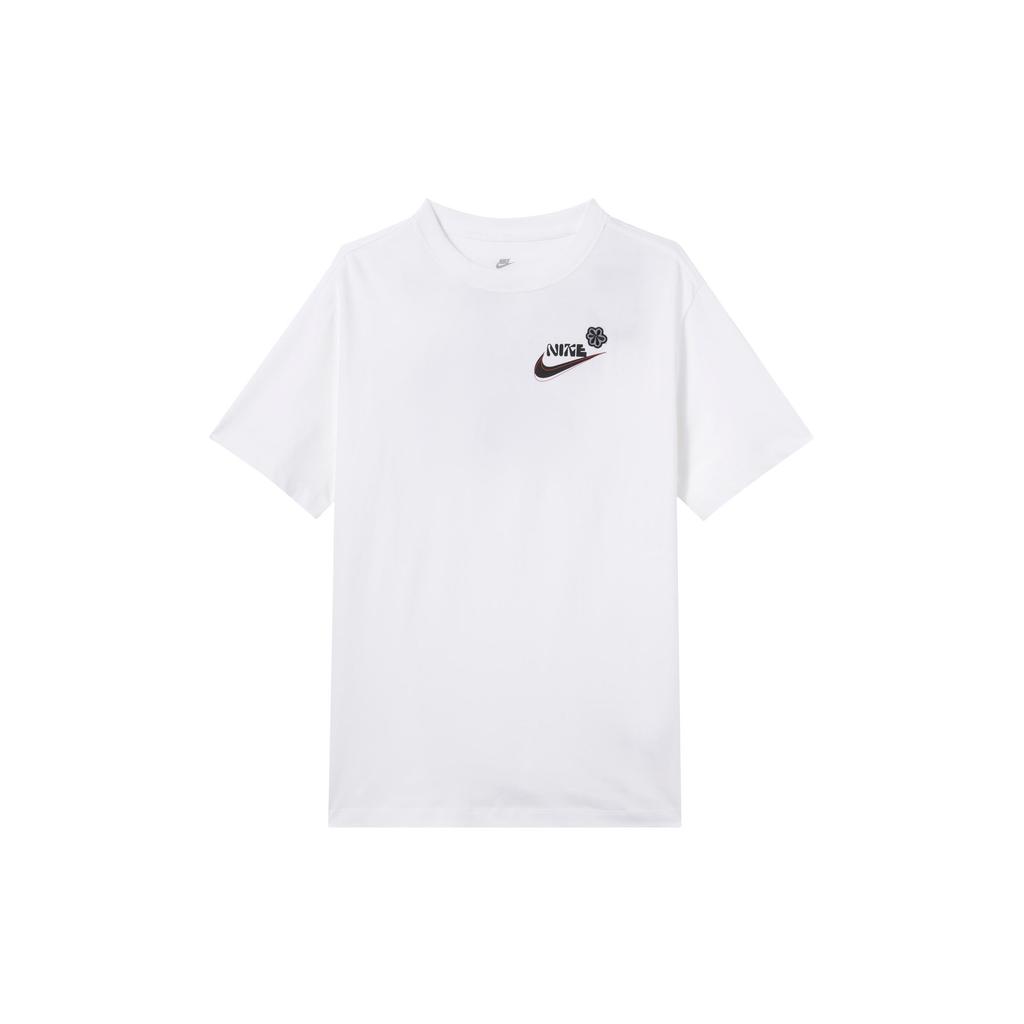 Nike Drop Shoulder Sleeve T Shirt Women's White DR9003-100