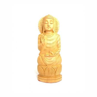 Wooden Figurine of Buddha (average), Handmade, Buddah Wooden Statue, Handmade