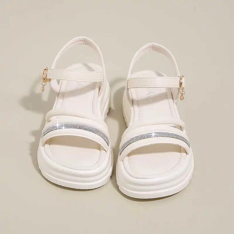 Fashion Open Back Strappy Cute Indoor Slippers Adult Women's Sandal Shoes White Boots Ladies Sneakers Sports Popular Goods Basctt