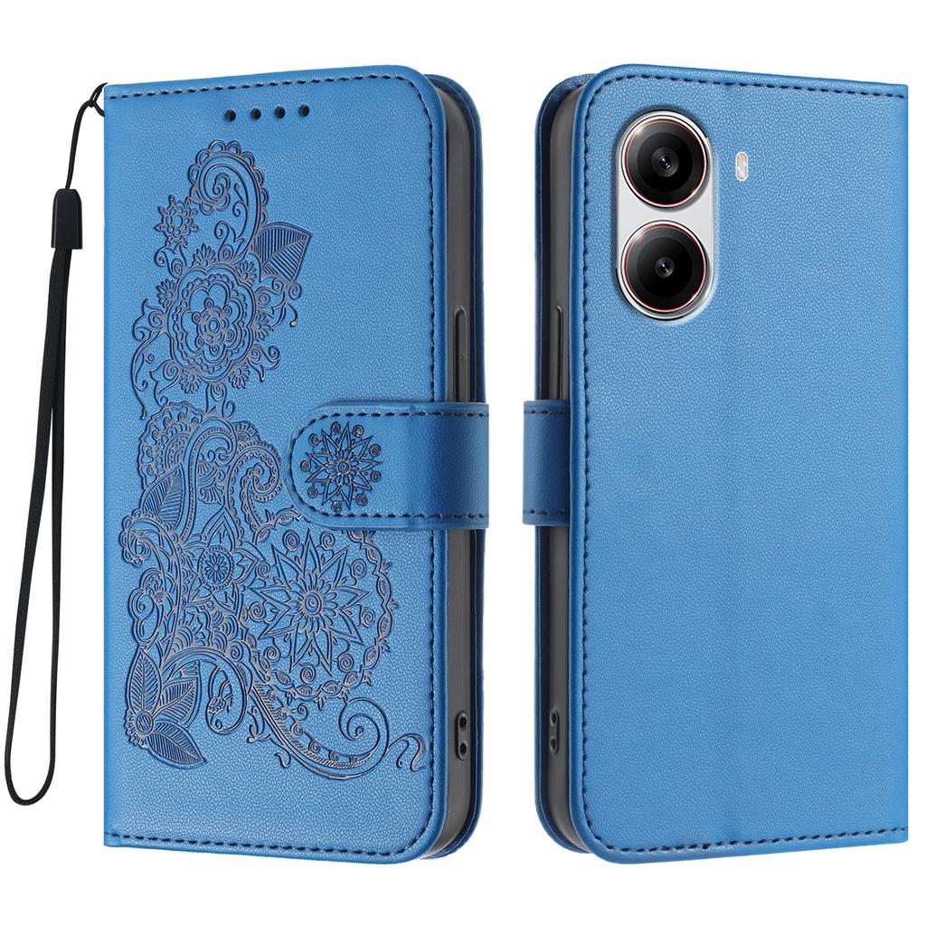 For Xiaomi Redmi Turbo 4 5G/Xiaomi Poco X7 Pro 5G Phone Cases Mandala Flower Leather Wallet Mobile Cover with Strap