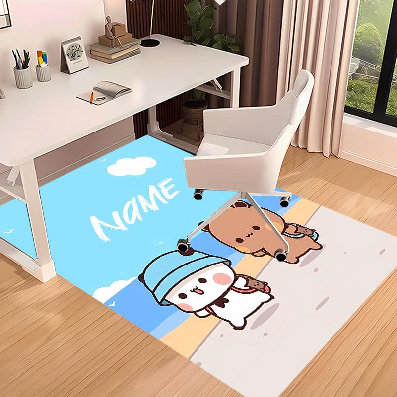 Custom personalization Bubu Dudu Print Area Rug - Soft, Washable Non-Slip Indoor Mat,Living Room,Home&Office Decorative Rug