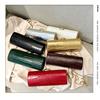 Efterår Og Vinter Varm Brun Krokodillemønster Lang Baguette Taske Clutch Taske Trendy Lokomotiv Dating Fest Speciel Formet Taske