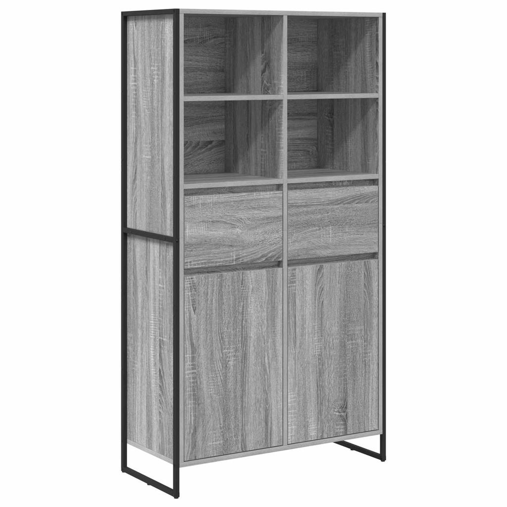 Sideboard 2 pcs Grey Sonoma 81 x 36 x 150.5 cm Particleboard