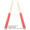 1 Pair Drumstick Cover Frosted Surface Strong Heat Shrinkage Anti-scratch Non-slip X-Texture Pattern Handle Drumsticks Protectors for Performance