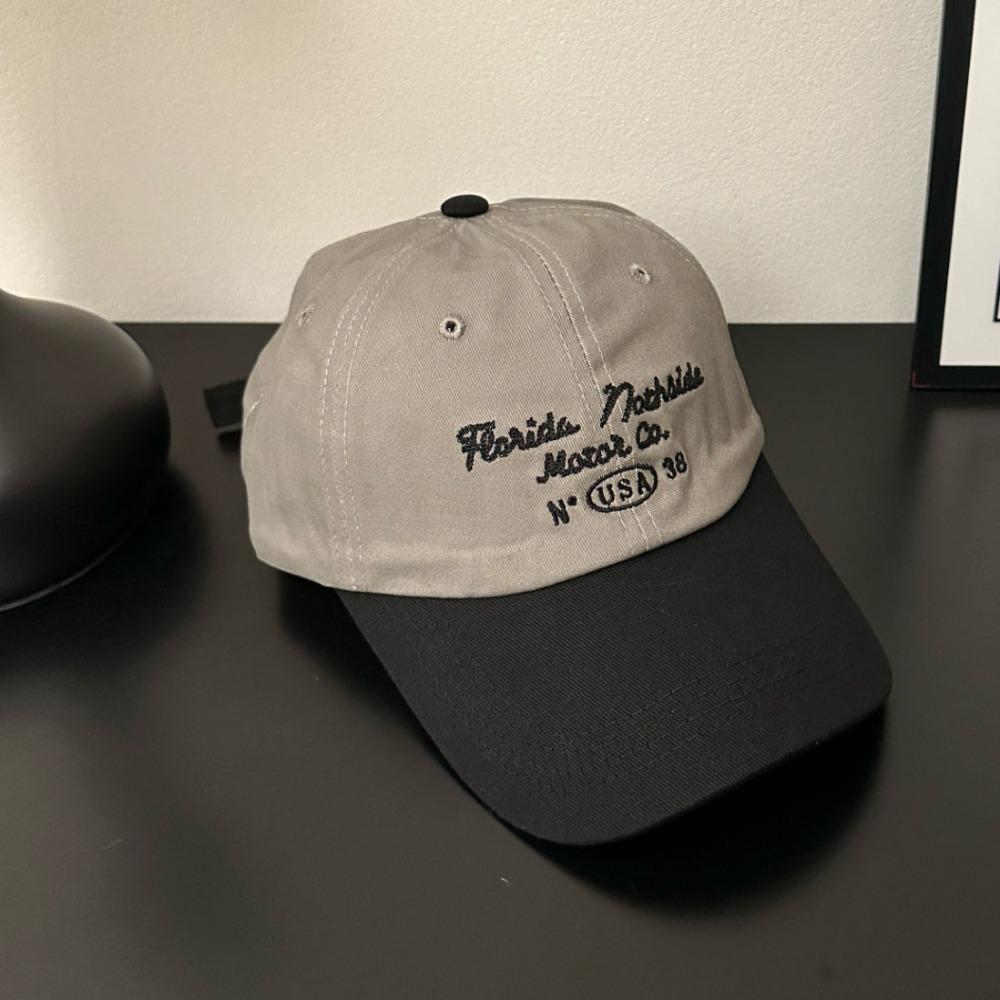 Embroidery Snapback Hat Adjustable Peaked Hat Casual Sun Visors Outdoor серый