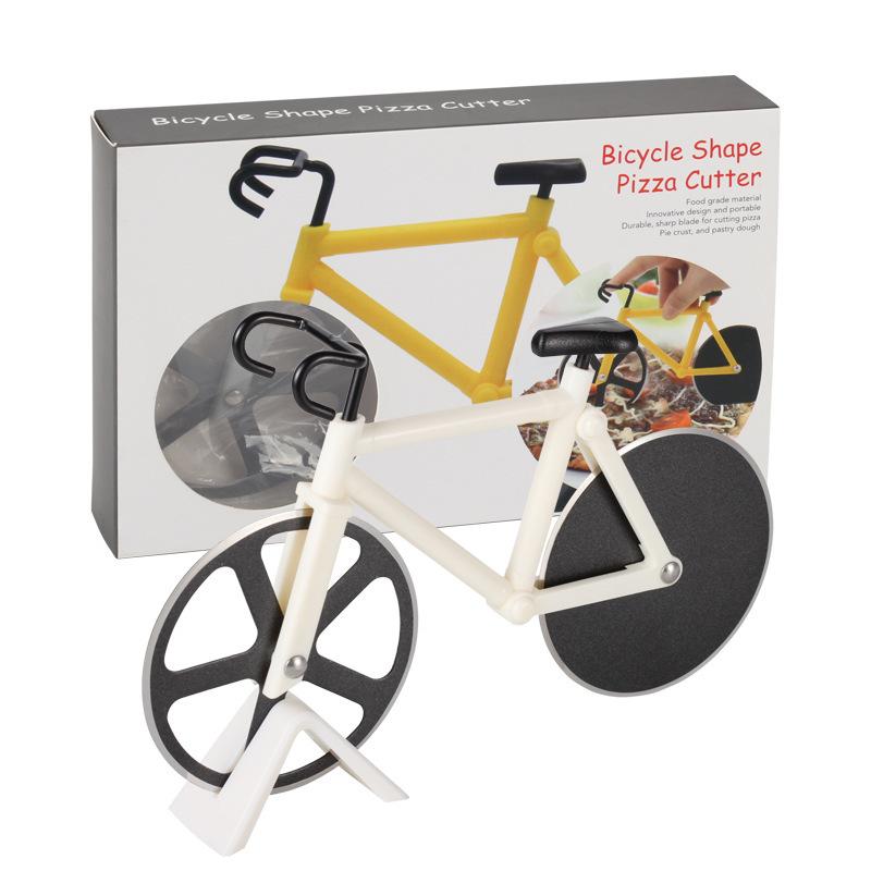 Stainless Steel Bicycle Pizza Cutter Bike Dual Slicer Chopper Home Kitchen