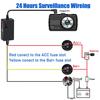 Caricabatteria per auto a tensione regolabile con dash cam time-lapse e display digitale