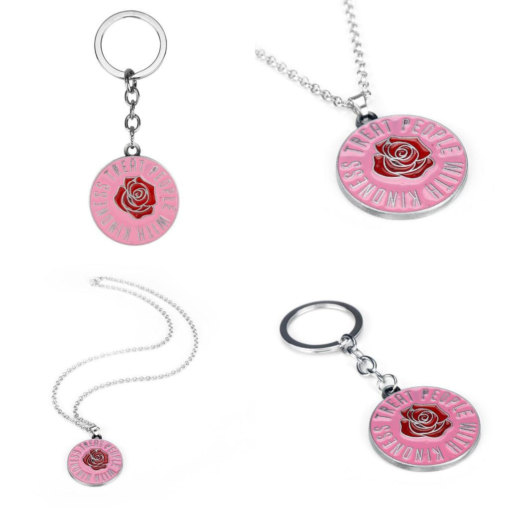 Harry Styles Rose Keychain With Pendant For Travel Gift And Collectors Item