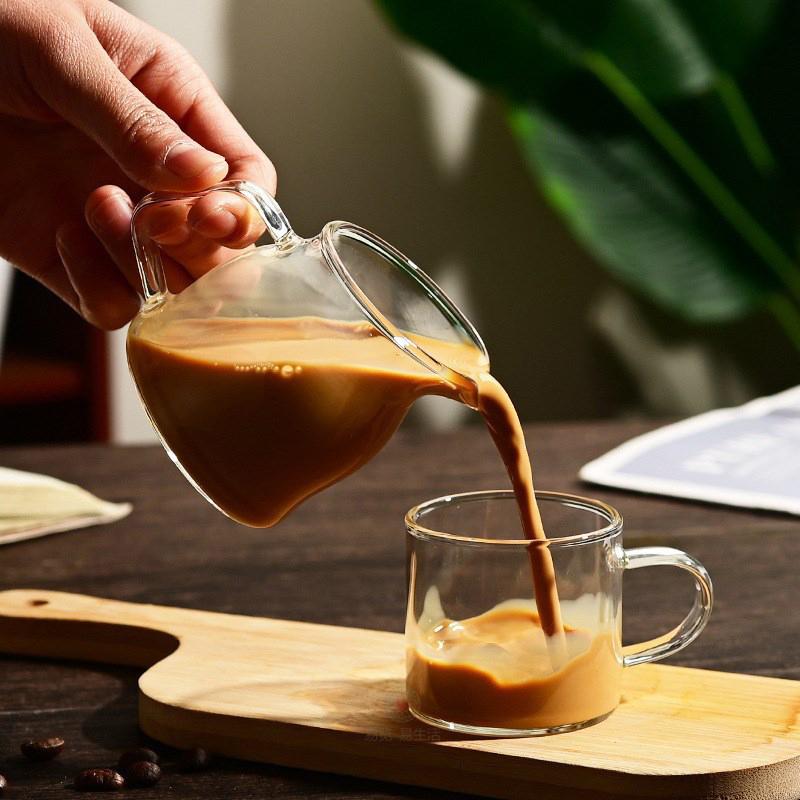 Mini Glass Milk Cup Western Steak Juice Bucket Coffee Cup Sauce Sauce Milk Jug Milk Honey Cup Sugar Bowl Reusable Hand Wash