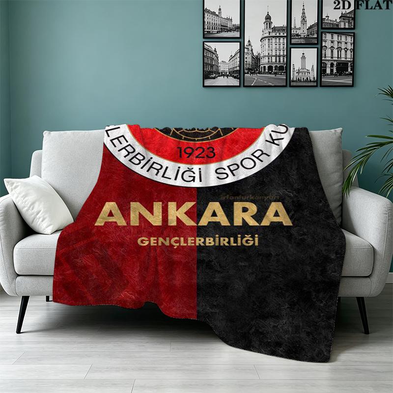 Gençlerbirliği Flanelldecke mit Aufdruck Hohe Qualität Warm Bequem Decke für Alle Jahreszeiten Perfekt für Geschenke Wohnkultur