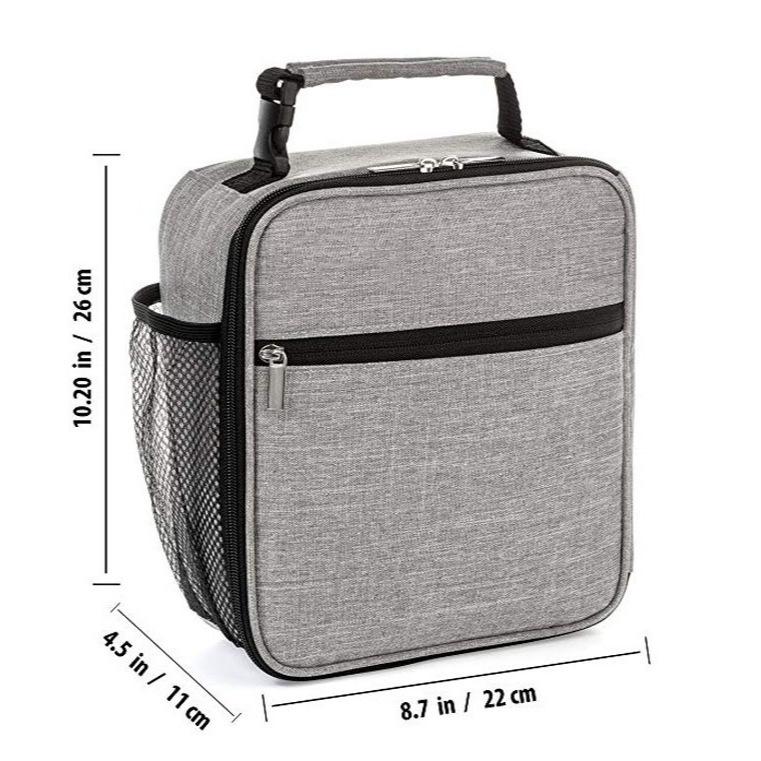 Insulated Oxford Picnic Lunch Bag with Ice Pack
