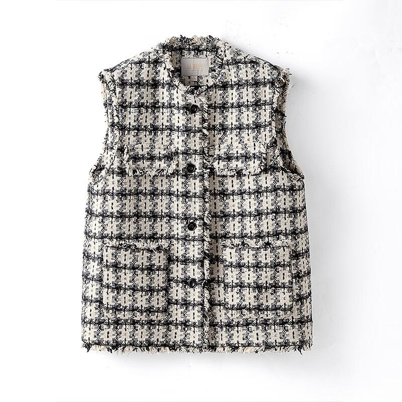 Dámská kostkovaná vesta ve stylu Little Fragrance