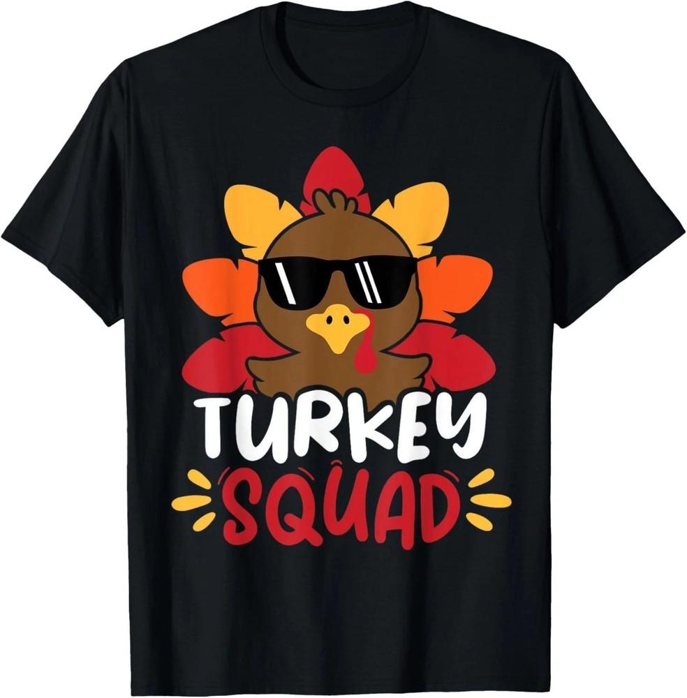 

Turkey Trot Squad Little Boys Funny Thanksgiving Toddler T-Shirt S-3XL Q2345 XL