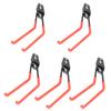 5Pcs WallMounted Garage Hooks Organization Storage Hanger for Power Tool Rope Shovel Bike Hose(Orange )