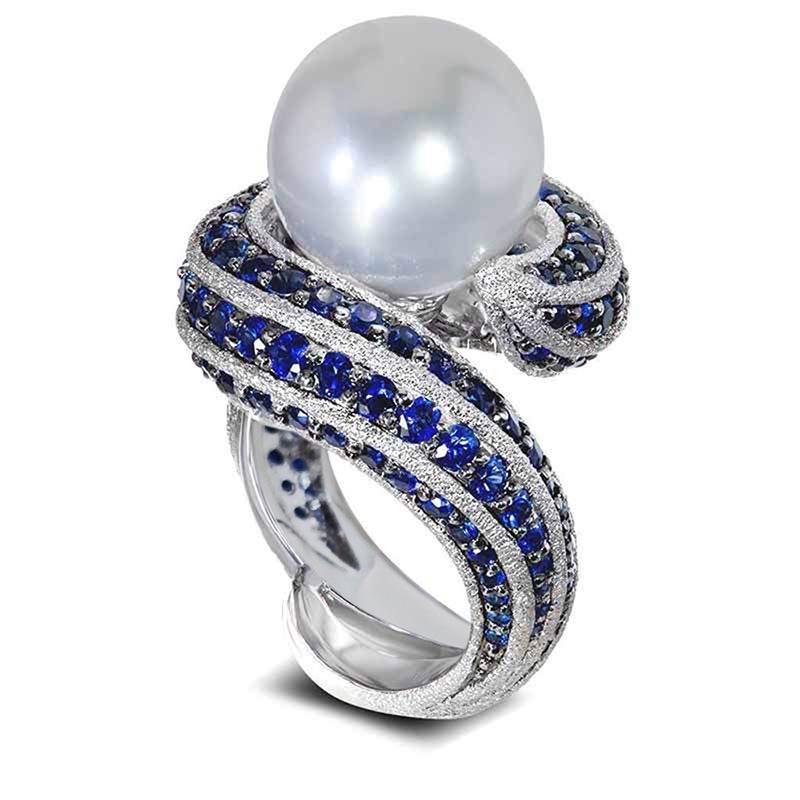 

Special-Shaped Niche Heavy Industry Ring For Women, Imitation Pearl Fashion Design Ring, High-End Lady Temperament 10