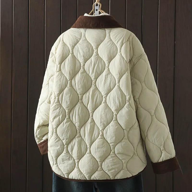 Coat for Women Thickened Winter Double Layer Windbreaker Oversize Casual Zipper Jacket