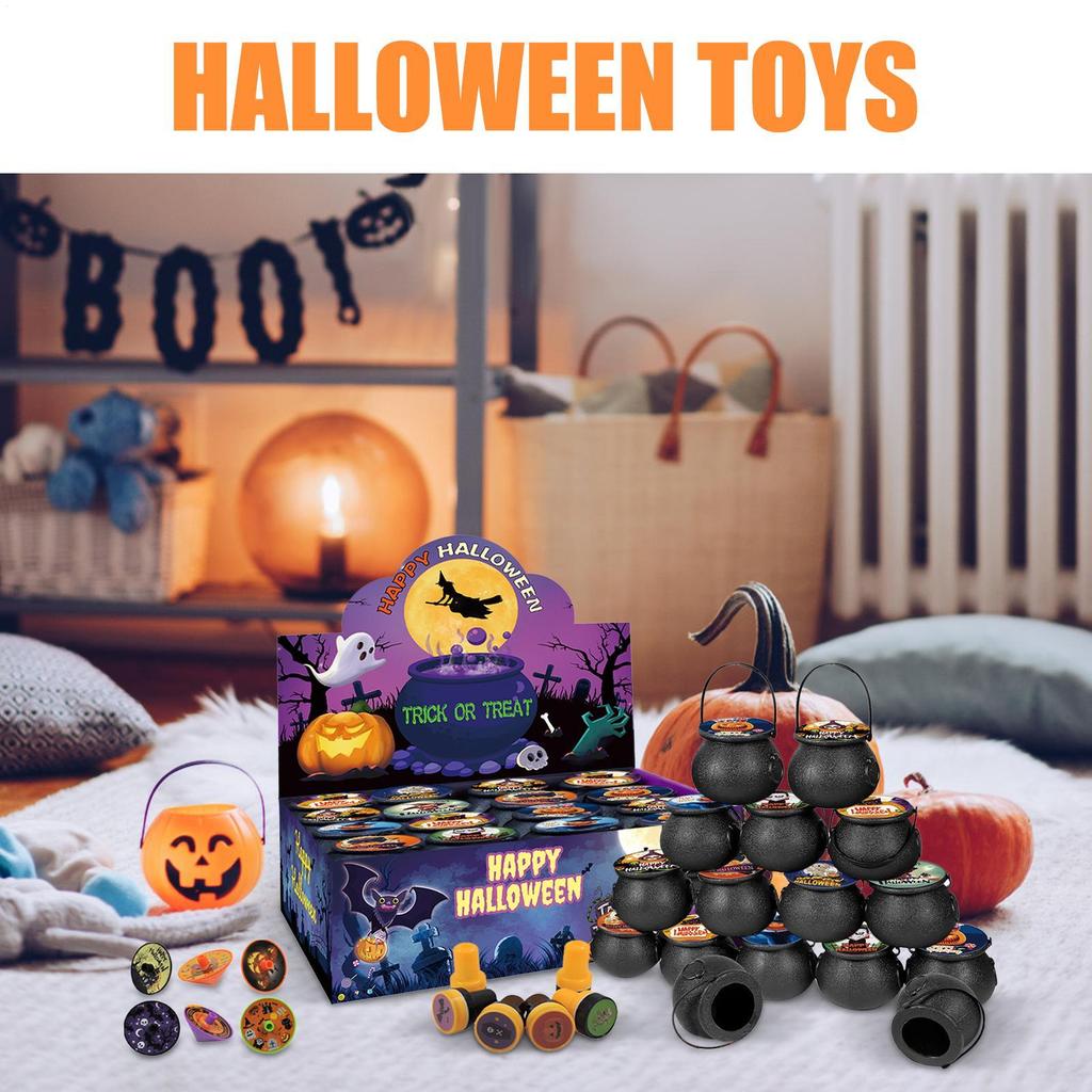 Halloween Favors Halloween Trick Or Treat Toys Bulk Collectible Reusable Interactive Game for Travel Entertainment School