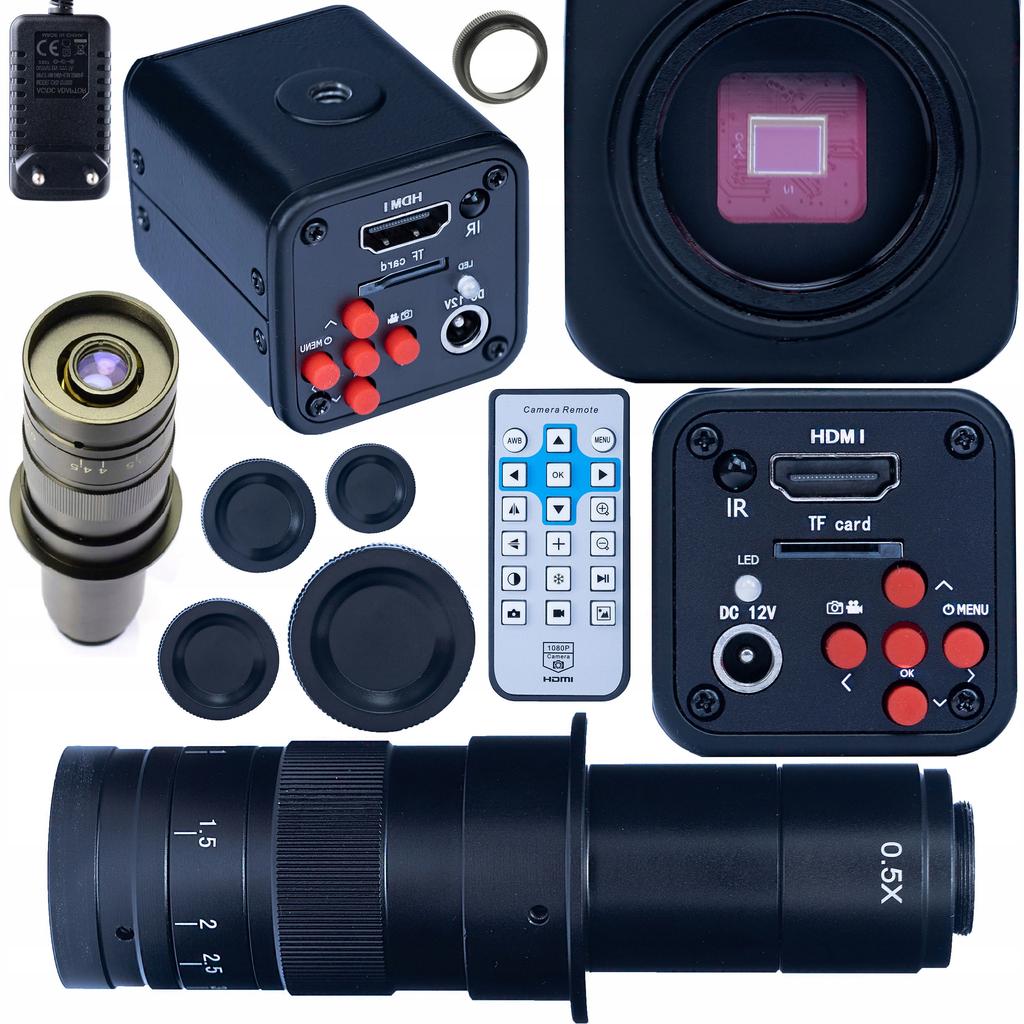 Rosfix Zestaw Mikroskopowy Norma Black Pro 2w1 – Kamera Mikroskopowa 1080P | Obiektyw 180x | Wysoka Jakość Optyki i Precyzja