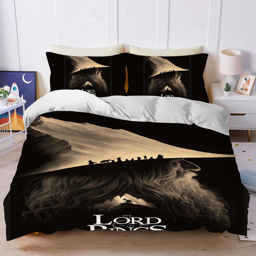 The Lord of the R-Rings Duvet Cover Set Soft Wash Bed 3 Piece Summer Comfortable Student Dormitory Home Baby Bedding Best Seller