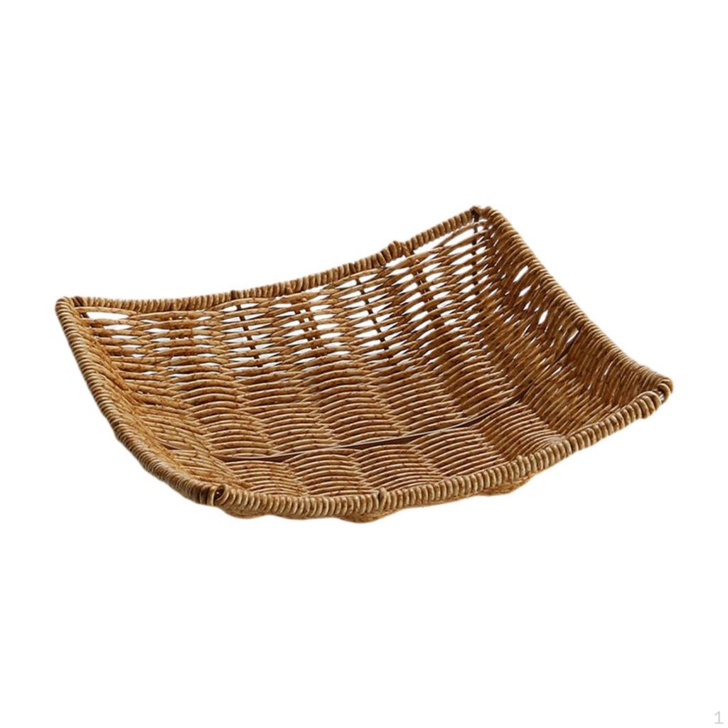 Bread Fruit Display Basket Coffee Bar Storage Food Serving for Living Room