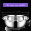 Stainless Steel Basin, Large/Extra-Large: Ideal for Washing Vegetables, Mixing Dough, or Bathing.