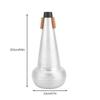Tihebeyan Trombone Mute Professional Tenor Trombone Silencer Trombone Mute Practice Silencer Sourdine Musical Instrument Accessories